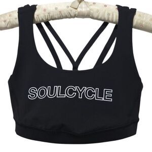 Lululemon Athletica x SoulCycle Strappy Black Sports Bra Size 6